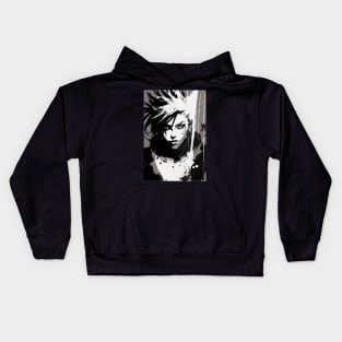 female fighter Kids Hoodie